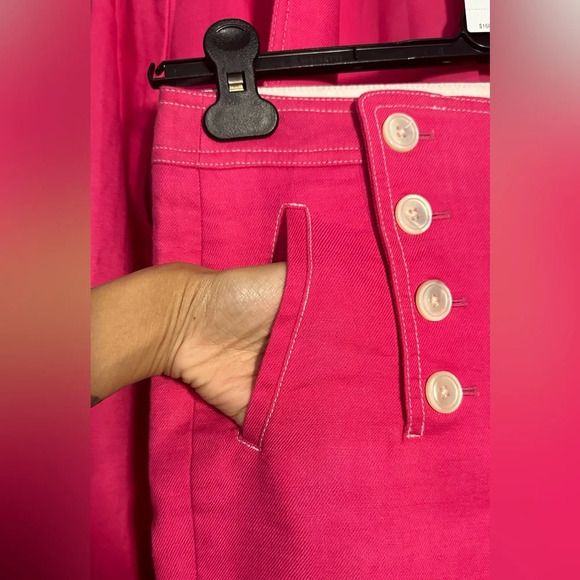 J Crew NWT Blazer (10) & NWOT Pants (8) Fuchsia Pink Stretch Linen - Picture 13 of 16